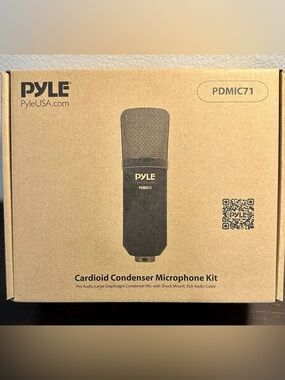 Pyle-Cardioid Condenser Microphone Kit - Black